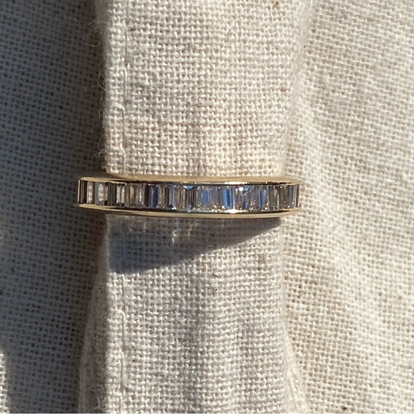 GORGEOUS Estate Ring Wedding Band Diamond Gold 14K Vintage - Picture 9 of 9